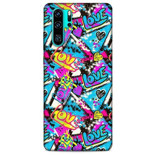Graffitix (23) Desenli Silikon Kapak Huawei P30 Pro Kılıf