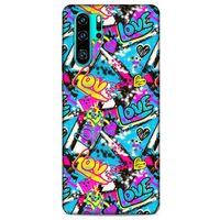 Graffitix (23) Desenli Silikon Kapak Huawei P30 Pro Kılıf