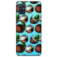 Frutix Hindistan Cevizi 02 Samsung Galaxy A51 Kılıf Desenli Silikon
