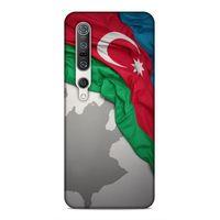 Xiaomi Mi 10 Pro Uyumlu Kılıf Azarbaijan (9) Kılıf Kumaş Bayrak
