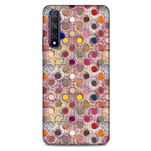 Huawei P Smart S Y8P Kılıf Pastel Renkler (36) Glitter Kılıf Sarı Pembe