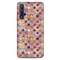 Huawei P Smart S Y8P Kılıf Pastel Renkler (36) Glitter Kılıf Sarı Pembe