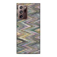Samsung Galaxy Note 20 Ultra Uyumlu Kılıf Romans (47) Crystal Flex Kılıf Zig Zag