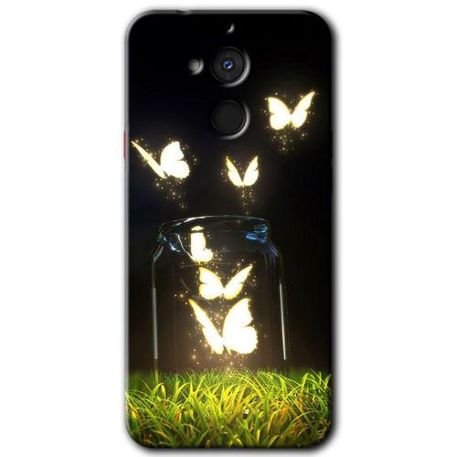 General Mobile GM 8 Kılıf HD Desen Baskılı Arka Kapak - Işıklı Kelebekler