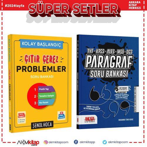 Şenol Hoca Çıtır Çerez Problemler ve Ankara Kitap Merkezi Paragraf Soru Bankası 2 Kitap Set