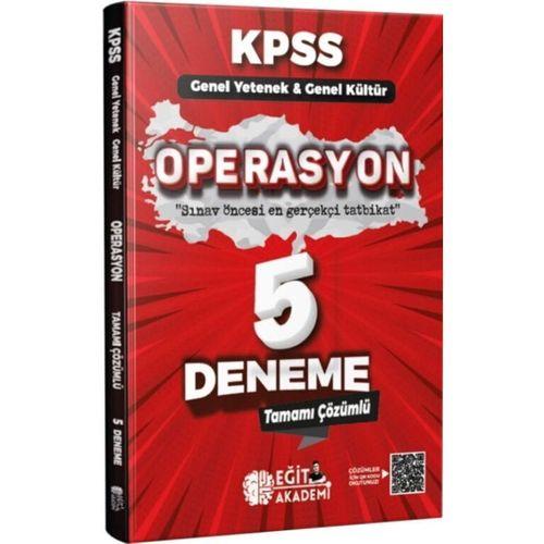 KPSS Genel Kültür Genel Yetenek Operasyon 5 Deneme Eğit Akademi