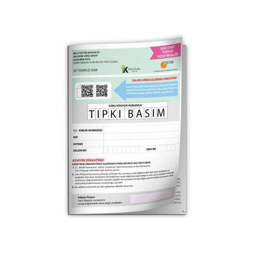 2026 MEB-AGS ÖABT Türkçe Öğretmenliği ÖSYM Tıpkı Basım Kitapçığı Türkiye Geneli Deneme