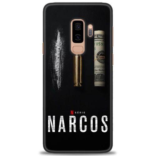 Samsung Galaxy S9 Plus Kılıf HD Baskılı Kılıf - Narcos + Tam Ekran Koruyucu