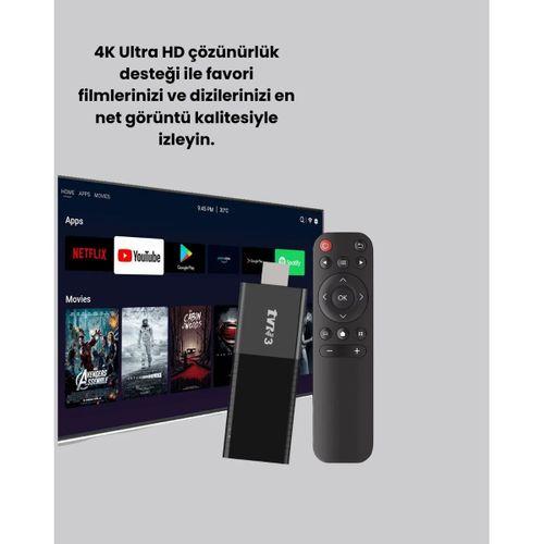 Wifi Ve Bluetooth Destekli Android Tv Dönüştürücü Stick