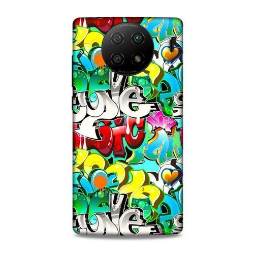 Lopard Xiaomi Redmi Note 9 5g Uyumlu Kılıf Graffitix (13) Silikon Kap