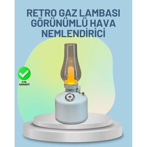 Renkli Led Işıklı Retro Gaz Lambası Aroma Terapi Mist Maker