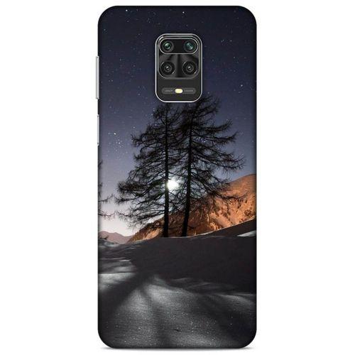 Lopard Xiaomi Redmi Note 9S Uyumlu Kılıf Gece'S (48) Bumper Kılıf Kış Manzara