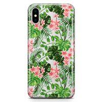 Apple iPhone X Kılıf Kaliforniya Çiçekleri Arka Kapak Koruma Desenli Full Koruyucu