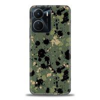 Tecno Spark 9 Pro Kılıf HD Baskılı Kılıf - Kamuflaj Renkleri + Tam Ekran Koruyucu