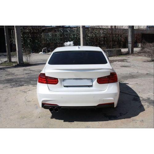 Bmw 3 Uyumlu Serisi F30 2012-2018 M Difüzör Sol Tek Çıkış Kalın - Piano Black