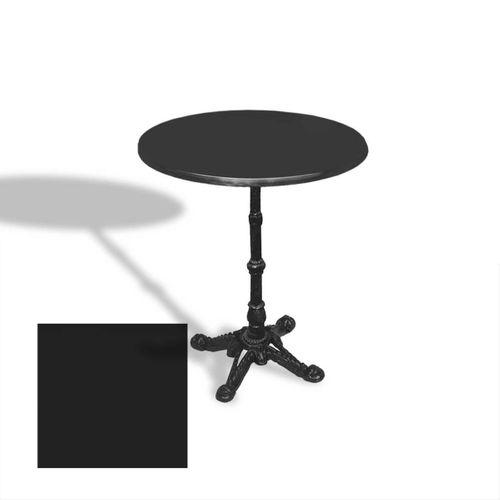 Dockers Çipa 1002 Döküm Ayak Yuvarlak Masa Çap 60cm - (Werzalit, Wermodin ve Allzalit Tabla) - Siyah