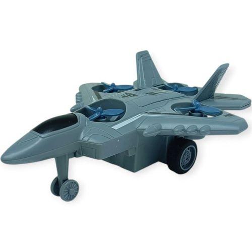 Sürtmeli Döner 4 Pervaneli Uçak - Gri