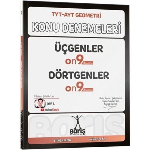 TYT AYT Geometri Üçgenler Dörtgenler Konu Denemeleri Barış Yayınları