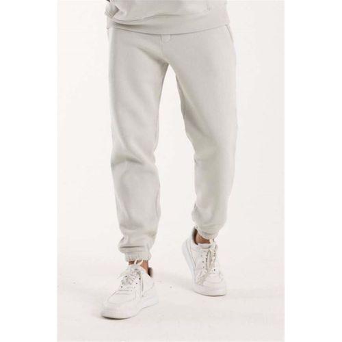 Şardonlu Kanguru Cepli Sweatshirt - 3 İplik Şardonlu Lastik Paça Erkek Eşofman Altı- Eşofman Takımı - Mineral Gri