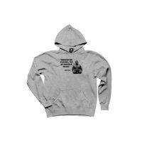 Mike Tyson Fighter Quote Gri Kapşonlu Sweatshirt Hoodie