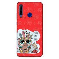 Animax Kırmızı Kızılderili Baykuş Huawei Y6P Kılıf Desenli Silikon