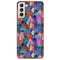 Lopard Samsung Galaxy S21 Plus Uyumlu Kılıf Tüyler (39) Liquid Crystal Kılıf