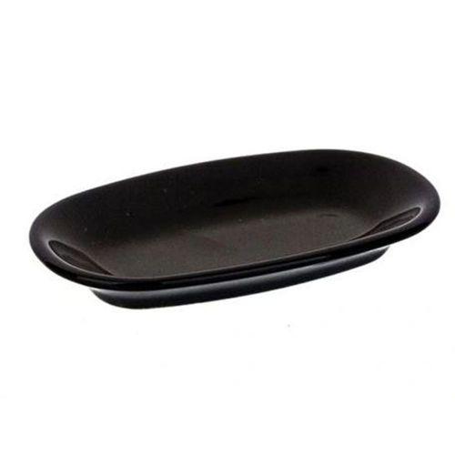 Porselen Kayık Sabunluk Siyah Renkli 15,5X9X2Cm