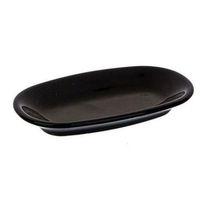 Porselen Kayık Sabunluk Siyah Renkli 15,5X9X2Cm