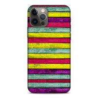 Lopard Apple iPhone 12 Pro Uyumlu Kılıf Wood'X (30) Silicone Case Desenli