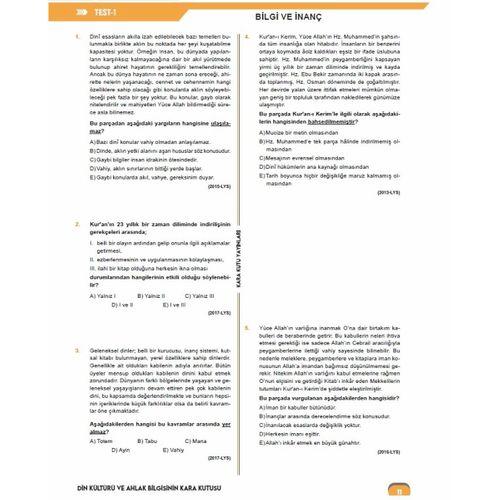 2026 YKS-TYT DİN KÜLTÜRÜ ve AHLAK BİLGİSİ Kara Kutu Çıkmış Soru Bankası Konu Özetli Dijital Çözümlü