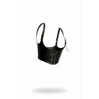 Siyah Kadın Kemer Bağcıklı Korse Stil Geniş Bel Aksesuarı - Brf1428