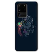 Potkal Hediye Fabrikası Samsung Galaxy S20 Ultra Kılıf HD Desen Baskılı Arka Kapak - Astronot Kıyafeti