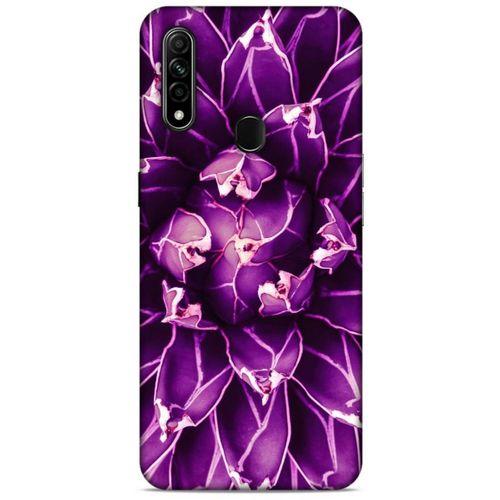 Lopard Oppo A31 Uyumlu Kılıf Bahar (12) Koruyucu Silikon Mor