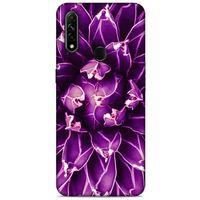 Lopard Oppo A31 Uyumlu Kılıf Bahar (12) Koruyucu Silikon Mor