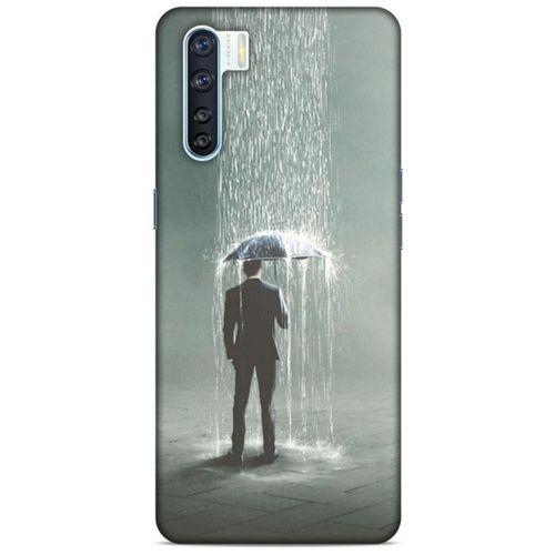 Oppo A91 Kılıf Depresyon (49) Ultra Silikon Kılıf Sarı Yeşil