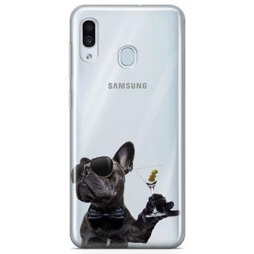 Samsung Galaxy A20 Kılıf French Bulldog Arka Kapak Koruma Desenli Full Koruyucu