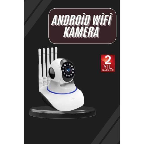 Led Aydınlatmalı 5 Antenli Motorlu 1080p Wifi Kamera Sensörlü