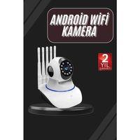 Led Aydınlatmalı 5 Antenli Motorlu 1080p Wifi Kamera Sensörlü
