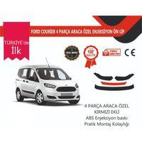 Ford Courier 2018-2023 4 Parça Ön Lip Kırmızı