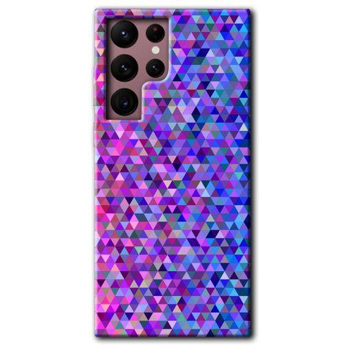 Potkal Hediye Fabrikası Samsung Galaxy S22 Ultra Kılıf HD Desen Baskılı Arka Kapak - Pixel Mozaik