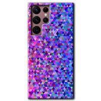 Potkal Hediye Fabrikası Samsung Galaxy S22 Ultra Kılıf HD Desen Baskılı Arka Kapak - Pixel Mozaik