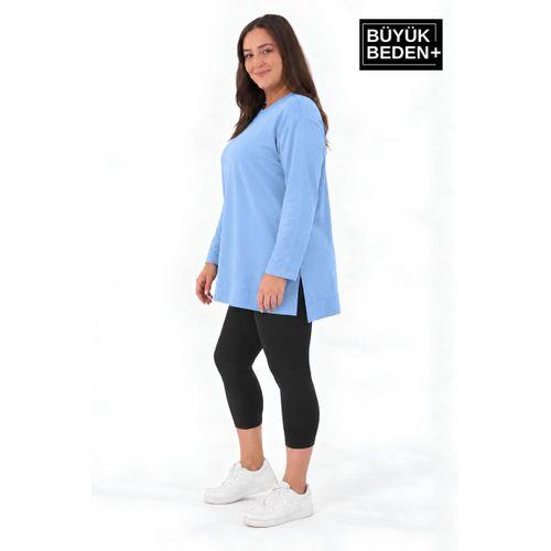 Kadın Tunik Büyük Beden ince Sweatshırt SPR26BTK990