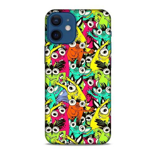 Graffitix (38) Desenli Silikon Kapak Apple iPhone 12 Mini Kılıf