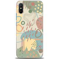 Xiaomi Redmi 9A Kılıf HD Baskılı Kılıf - Renkli Tuval + Tam Ekran Koruyucu