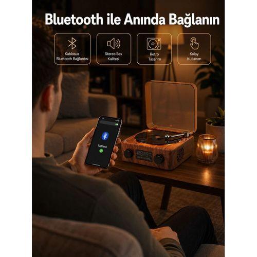Saatli Gece Işıklı Hoparlör – Modern Ve Vintage Tasarım Yeni Nesil