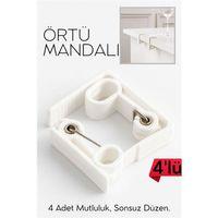 Masa Örtüsü Mandalı Kavisli Plastik 4'lü Yaylı Klips 717060