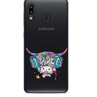 Zoologix (8) Samsung Galaxy A20 Şeffaf Kılıf Silikon Desenli
