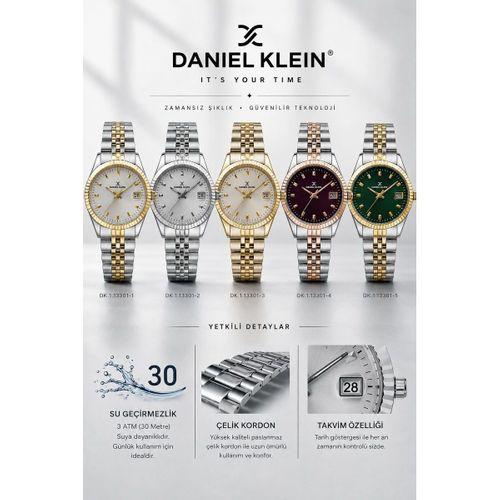 Daniel Klein 2 Yıl Garantili Çelik Kordon 30 Mt Suya Dayanıklı Kadın Kol Saati+Bileklik DKK.14372.3
