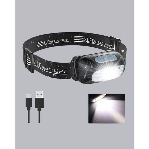 Ipx5 Su Geçirmez Şarjlı Led Kafa Feneri | Hareket Sensörlü, Ayarlanabilir 60° Far