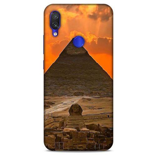 Xiaomi Redmi Note 7 Kılıf Dünya Mimarisi (25) Antişok Kapak Giza Piramitler Mısır